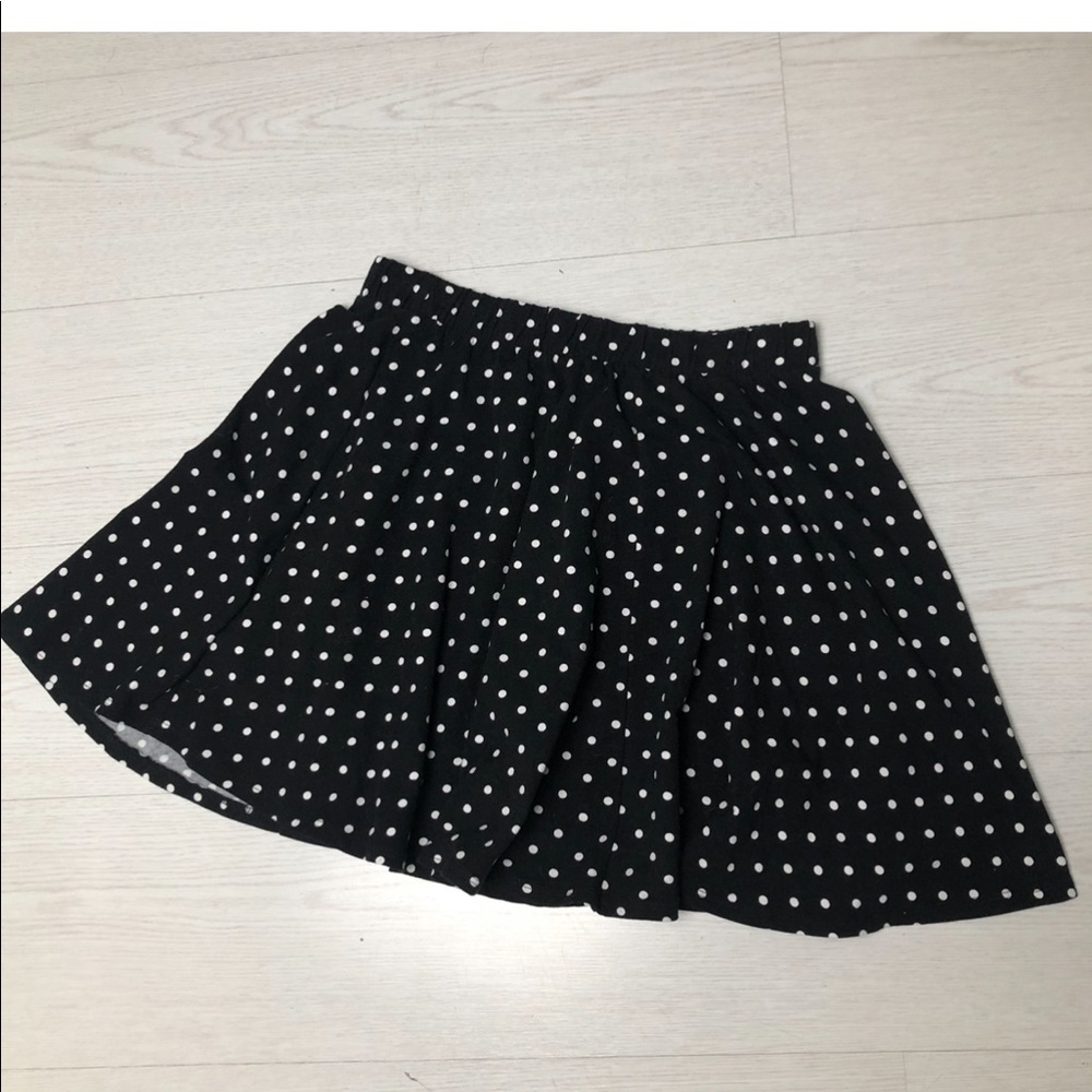 NWT Polka Dot black Mini Skirt